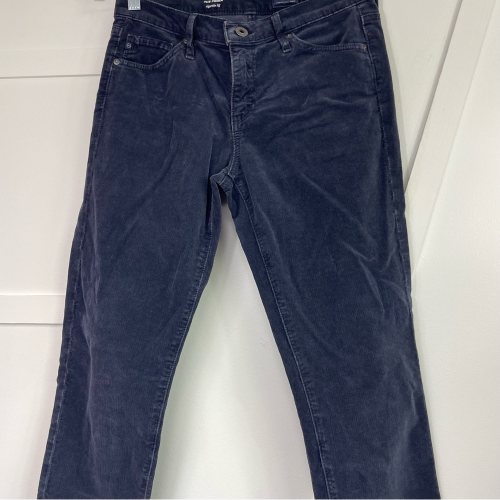 Ag Adriano Goldschmied Blue Straight Leg Denim